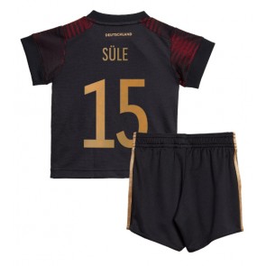 Germany Niklas Sule #15 Replica Away Stadium Kit for Kids World Cup 2022 Short Sleeve (+ pants)